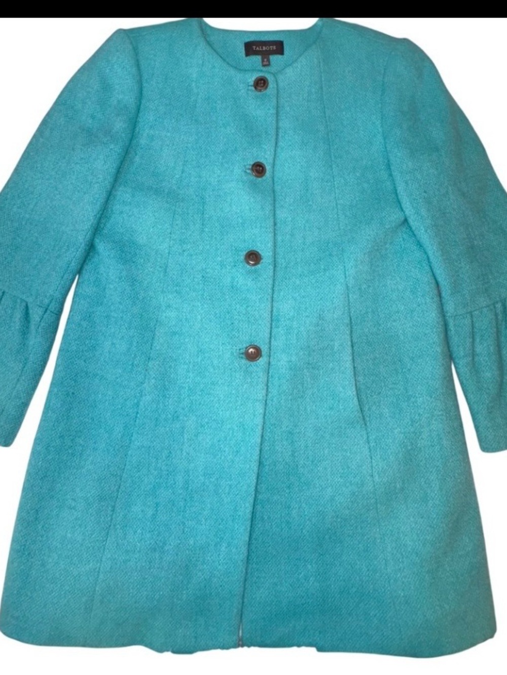 Talbots Teal Blazer with Flared Sleeves